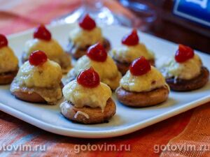 Фаршированные сушки с фаршем и сыром