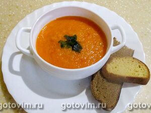 Суп-пюре из тыквы с томатами
