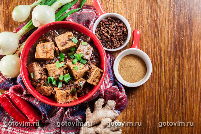 ������ ������ ������ ���� � ������ ������ ��-���������� (Mapo tofu)