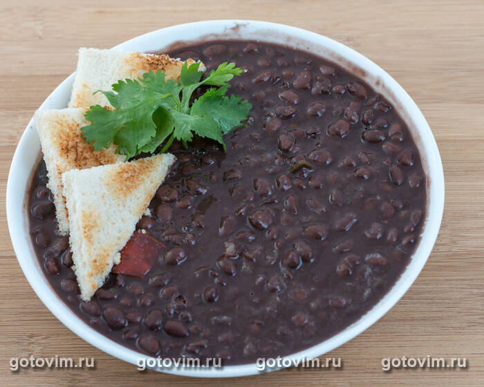 ������ ��� �� ������ ������ (Black Bean Soup, Sopa de Frijol Negro)