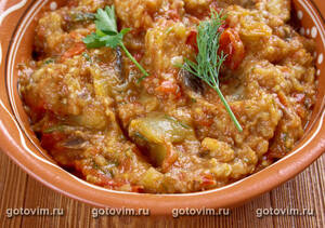 ������ - ������������ ����� �� ���������� (Moroccan Eggplant Salad - Zaalouk)
