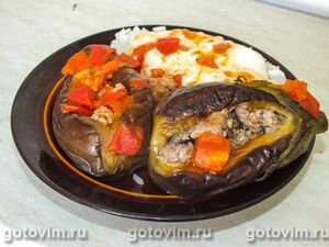 Фатта макдус - фаршированные баклажаны с мясом по-арабски