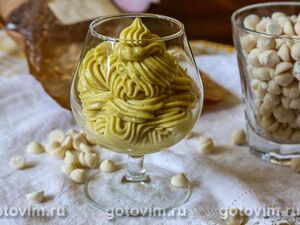 Крем из манго с белым шоколадом и сливками