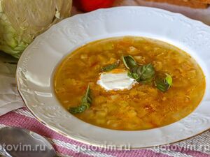 Щи с кабачками