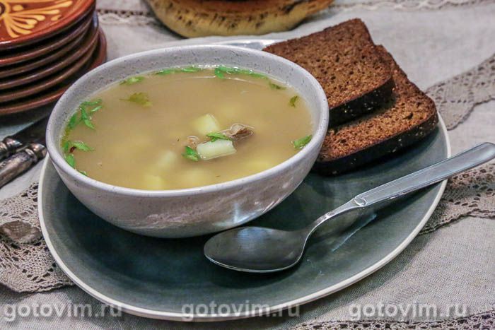 Зеленый чили суп с баклажаном