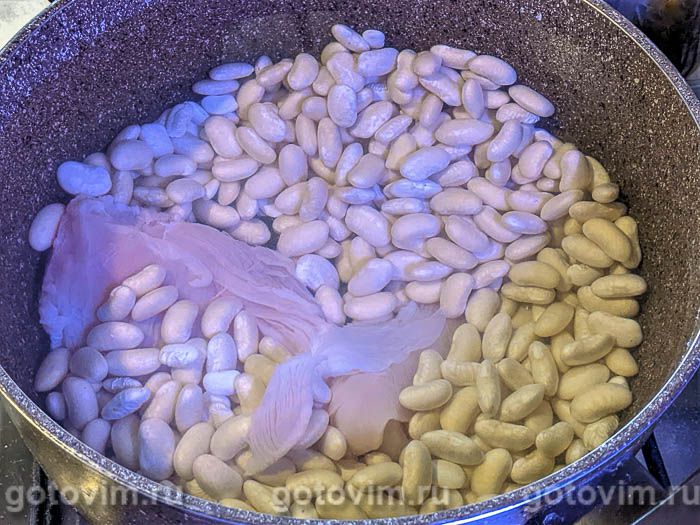 Куриный суп с фасолью – кулинарный рецепт