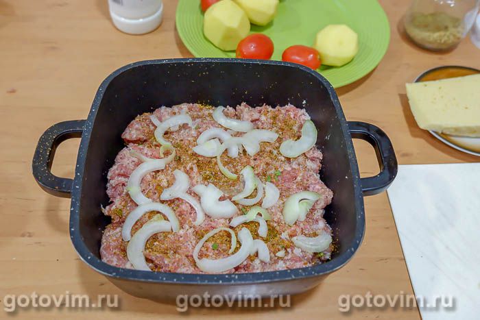 Картофельная запеканка с фаршем пошаговый рецепт с фото