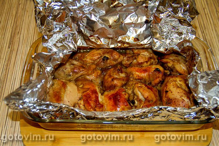 Бедра куриные в духовке в фольге рецепт с фото с