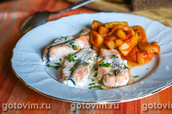 Семга в сливочном соусе запеченная в духовке - пошаговый рецепт с фото на centerforstrategy.ru