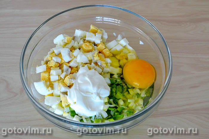 Заливной пирог с зеленым луком и яйцом - пошаговый рецепт с фото на Готовим дома