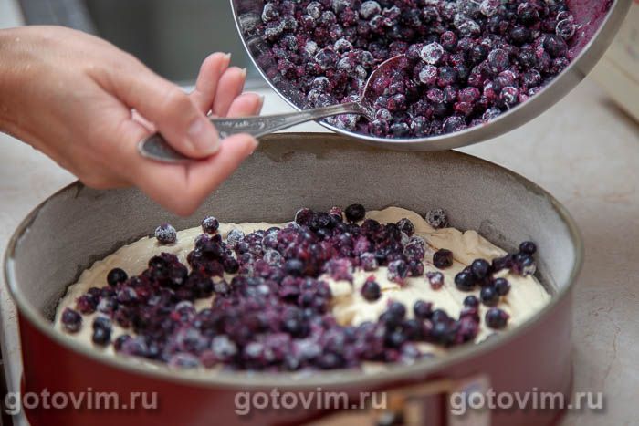 Шарлотка с черникой в мультиварке — рецепт с фото пошагово