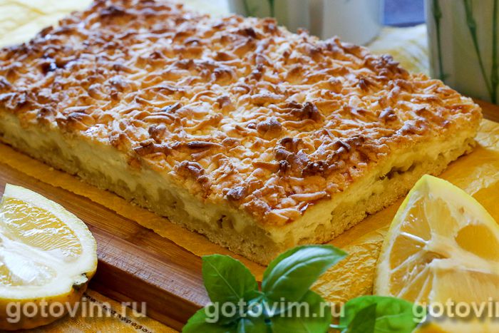Тертый пирог с творогом, пошаговый рецепт с фото от автора Сергей на ккал