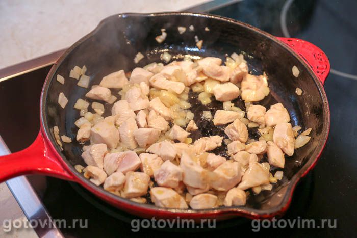 Французский пирог с курицей