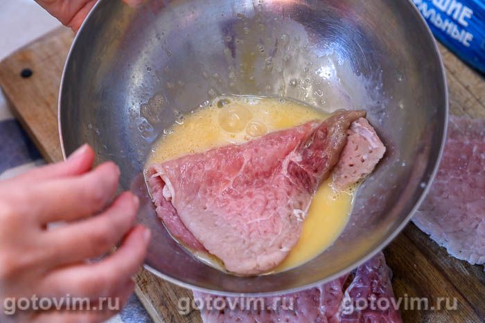 Пита с жареной свининой и грибами . Рецепт с фото