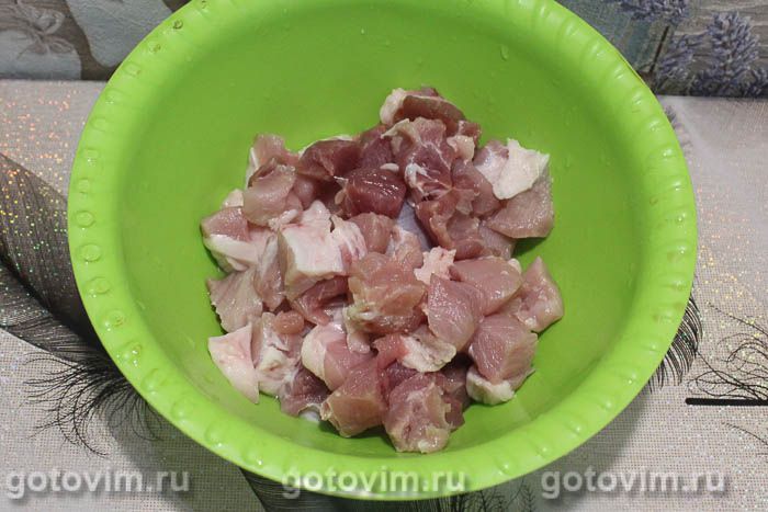 Плов из свинины с томатной пастой