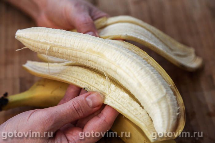 Слойки с творогом и бананом