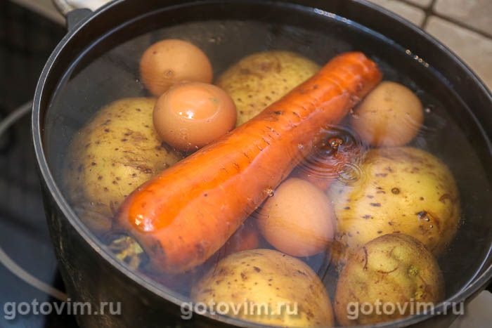 Селедка под шубой в рулете на Новый год