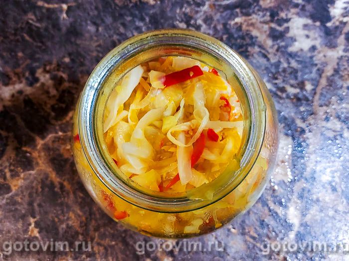 Капустный салат с помидорами и перцем на зиму — пошаговый рецепт с фото
