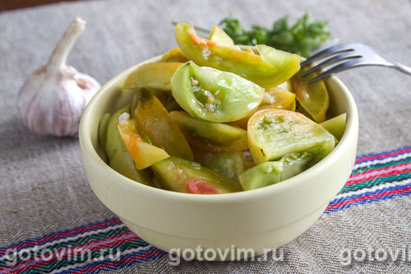 Салат из зеленых помидор, вкусных рецептов с фото Алимеро