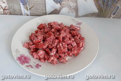 Салат «Муравейник» с колбасой, Шаг 06