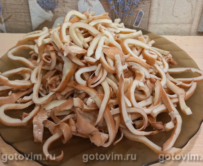 3 рецепта салата с кальмарами и грибами 🚩 вкусный салат с кальмарами рецепт 🚩 Кулинарные рецепты