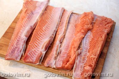 Солёные брюшки лосося