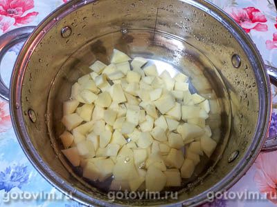 Картофельный суп-пюре с грибами шампиньонами. Рецепт