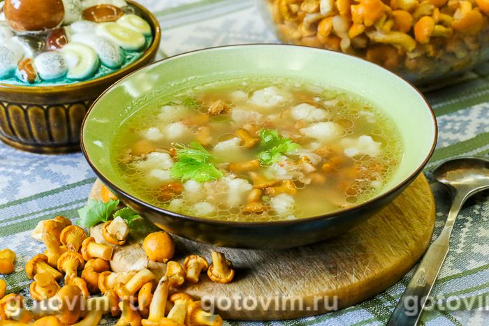Сливочный суп с лисичками - пошаговый рецепт с фото на Готовим дома