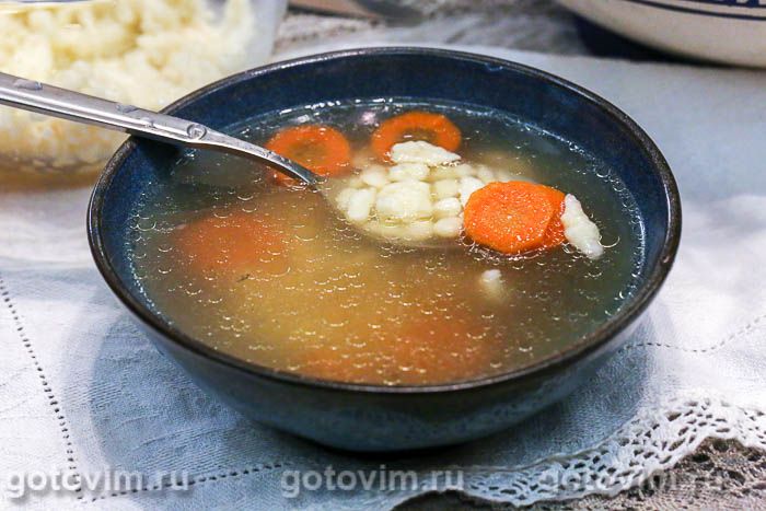 Бабушкин суп с клецками на курином бульоне - пошаговый рецепт приготовления с фото