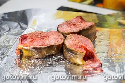 Терпуг в фольге - Пошаговый рецепт с фото. Вторые блюда. Блюда с рыбой и морепродуктами