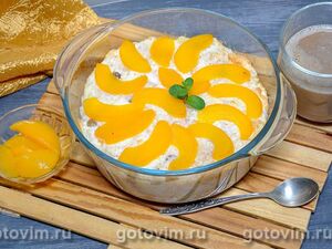 Персиковый пудинг, пошаговый рецепт на ккал, фото, ингредиенты - 2SheFF*de Elit