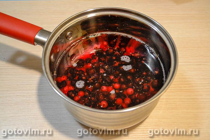 Ингредиенты для приготовления желе из ягод: